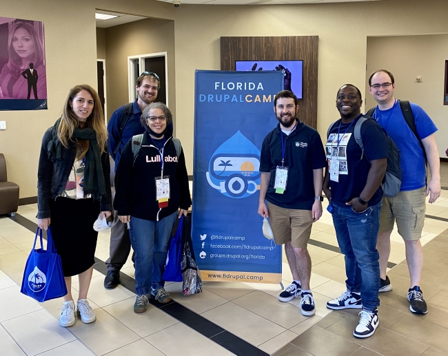 Lullabot team members at Florida Drupal Camp